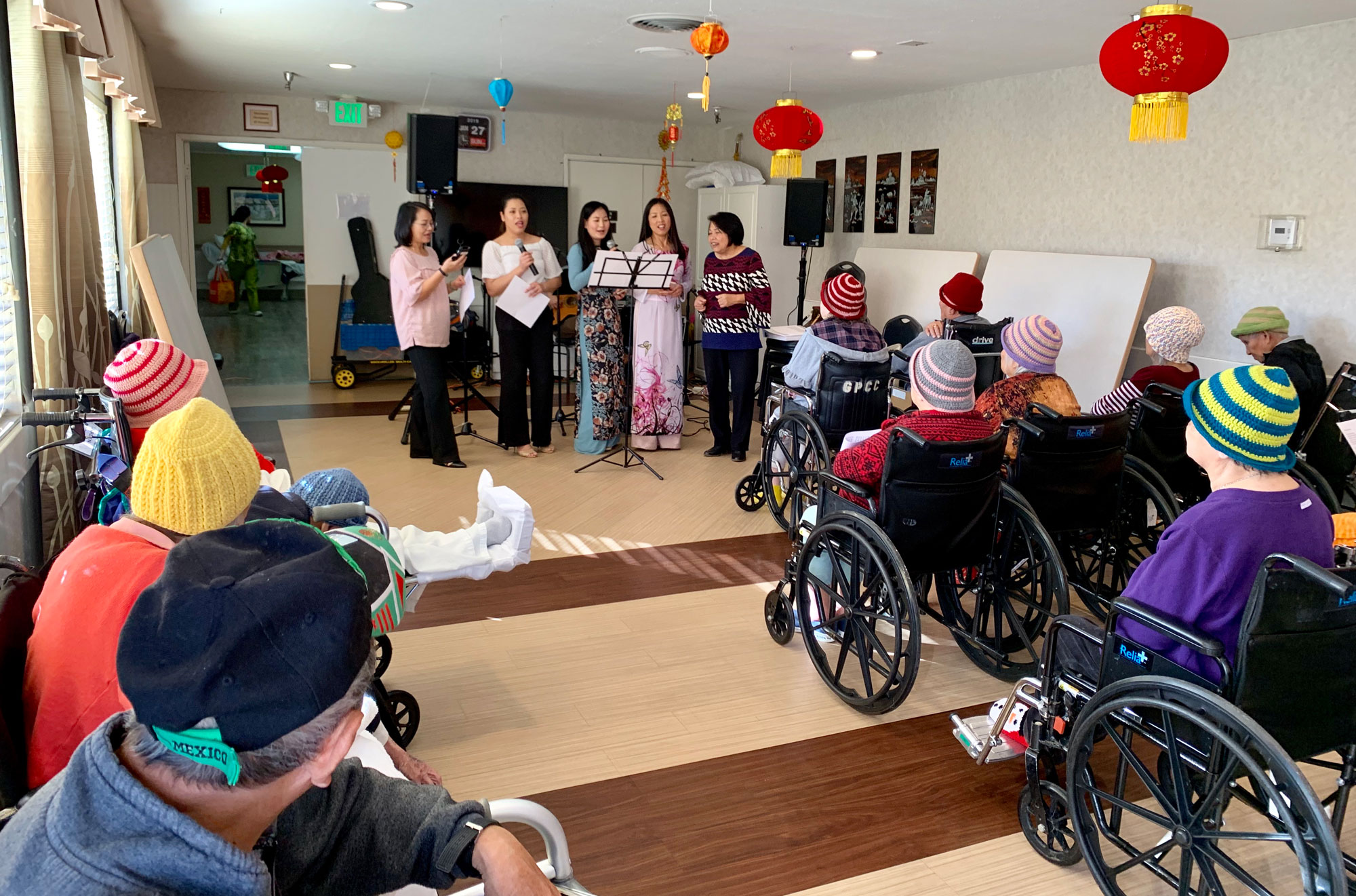 Visit to Garden Grove Convalescent Hospital