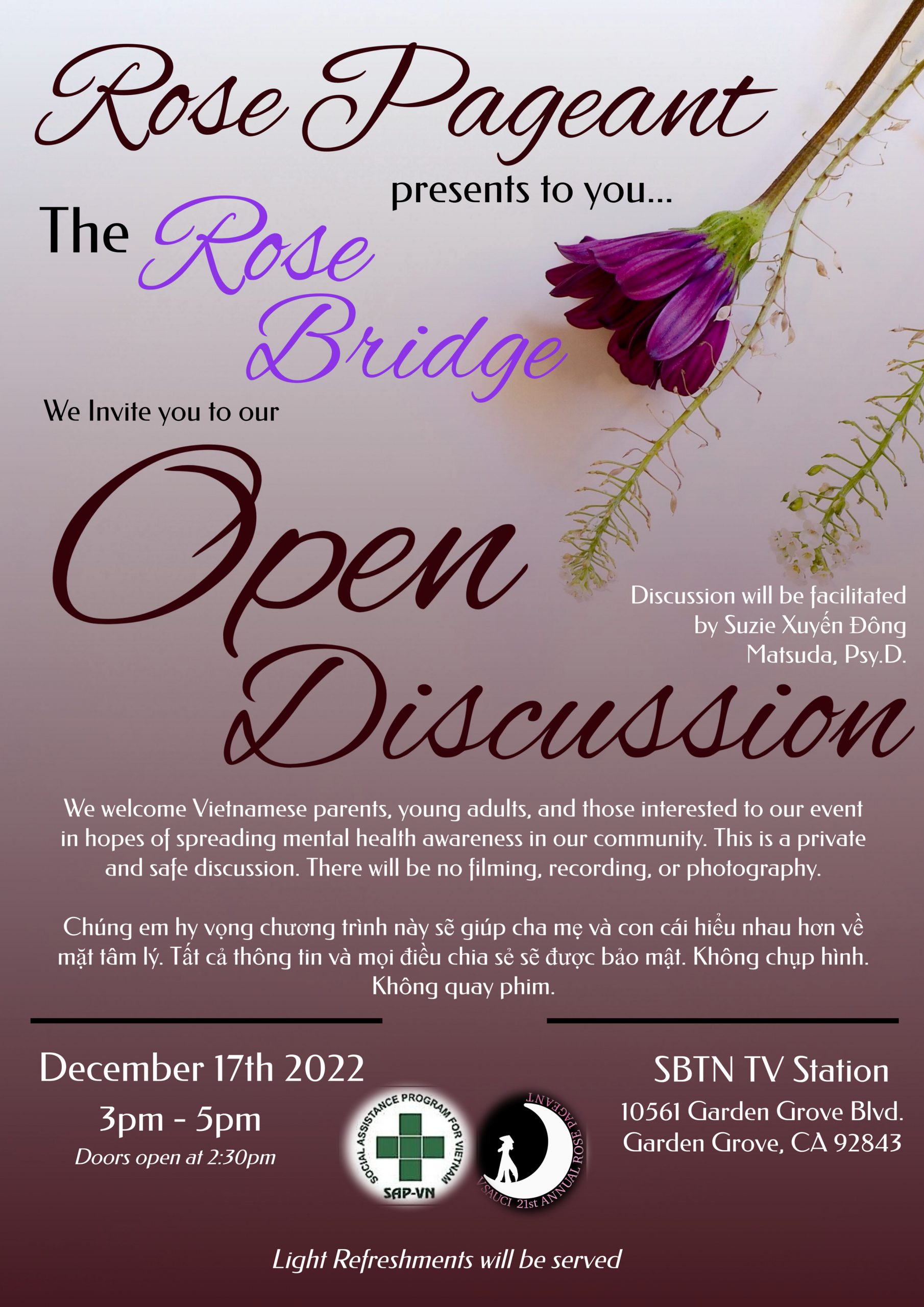 Rose Bridge: Open Discussion (Presented by SAP-VN and Rose Pageant 2022)